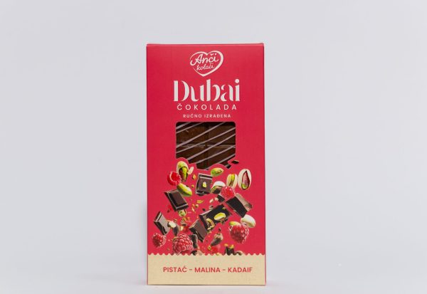 Dubai čokolada: pistać-malina-kadaif